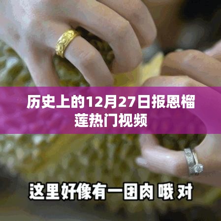 榴莲热门视频回顾，报恩榴莲背后的故事