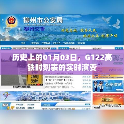 G122高铁时刻表实时演变历程，历史一月三日回顾