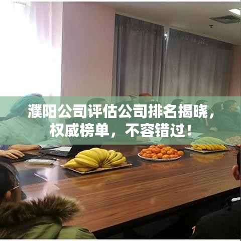 濮阳公司评估公司排名揭晓，权威榜单，不容错过！