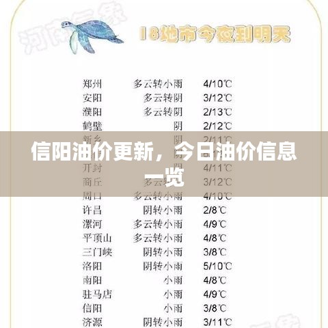 信阳油价更新，今日油价信息一览