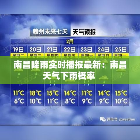 南昌降雨实时播报最新：南昌天气下雨概率 