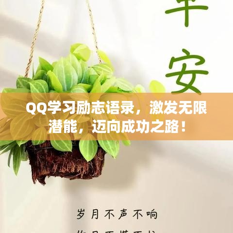 QQ学习励志语录，激发无限潜能，迈向成功之路！