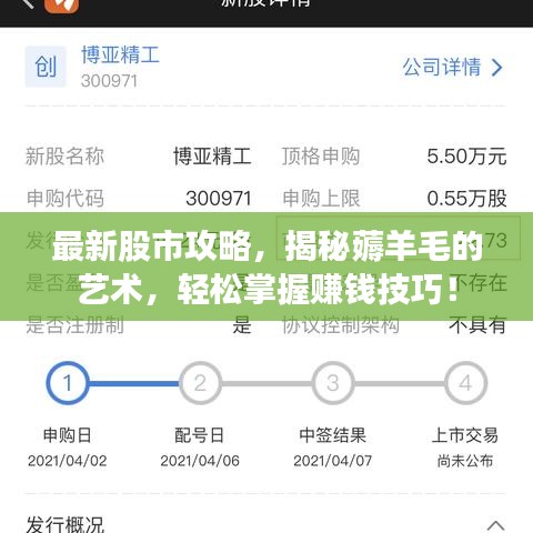 最新股市攻略，揭秘薅羊毛的艺术，轻松掌握赚钱技巧！