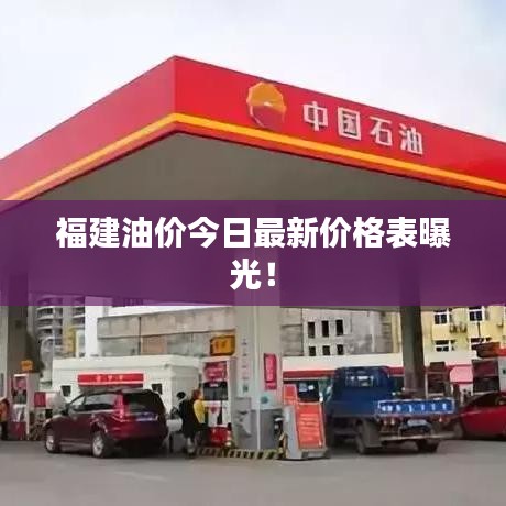 福建油价今日最新价格表曝光！