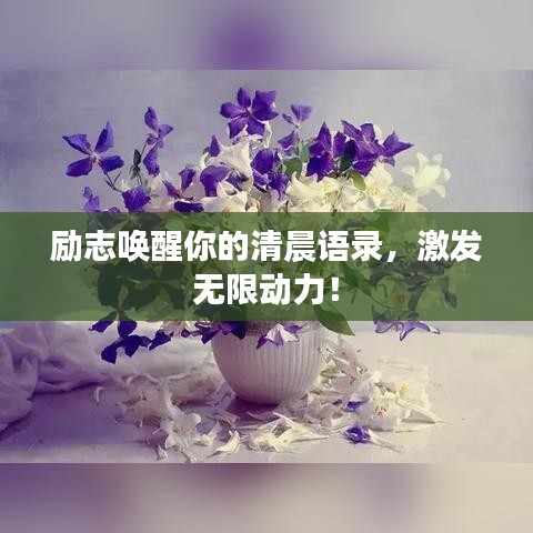 励志唤醒你的清晨语录，激发无限动力！