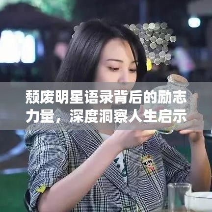 颓废明星语录背后的励志力量，深度洞察人生启示