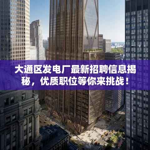 大通区发电厂最新招聘信息揭秘，优质职位等你来挑战！
