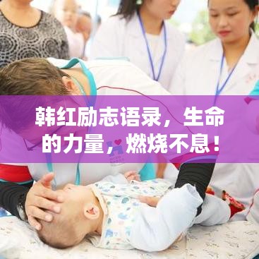 韩红励志语录，生命的力量，燃烧不息！