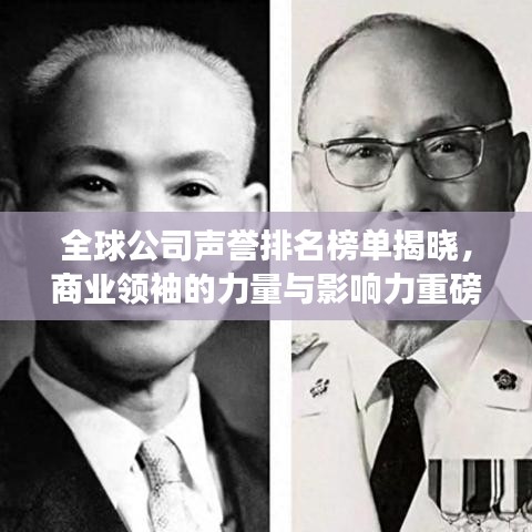 全球公司声誉排名榜单揭晓，商业领袖的力量与影响力重磅揭秘