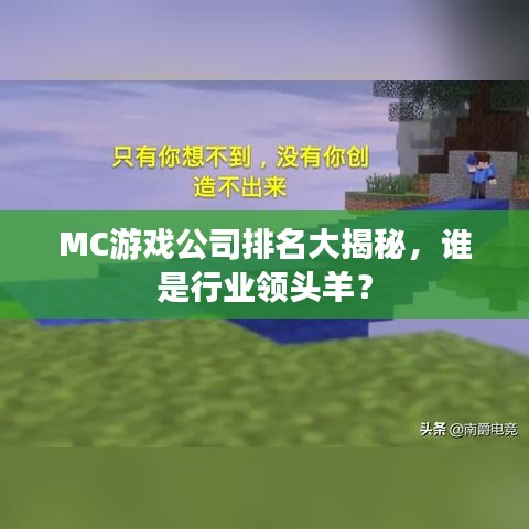 MC游戏公司排名大揭秘，谁是行业领头羊？
